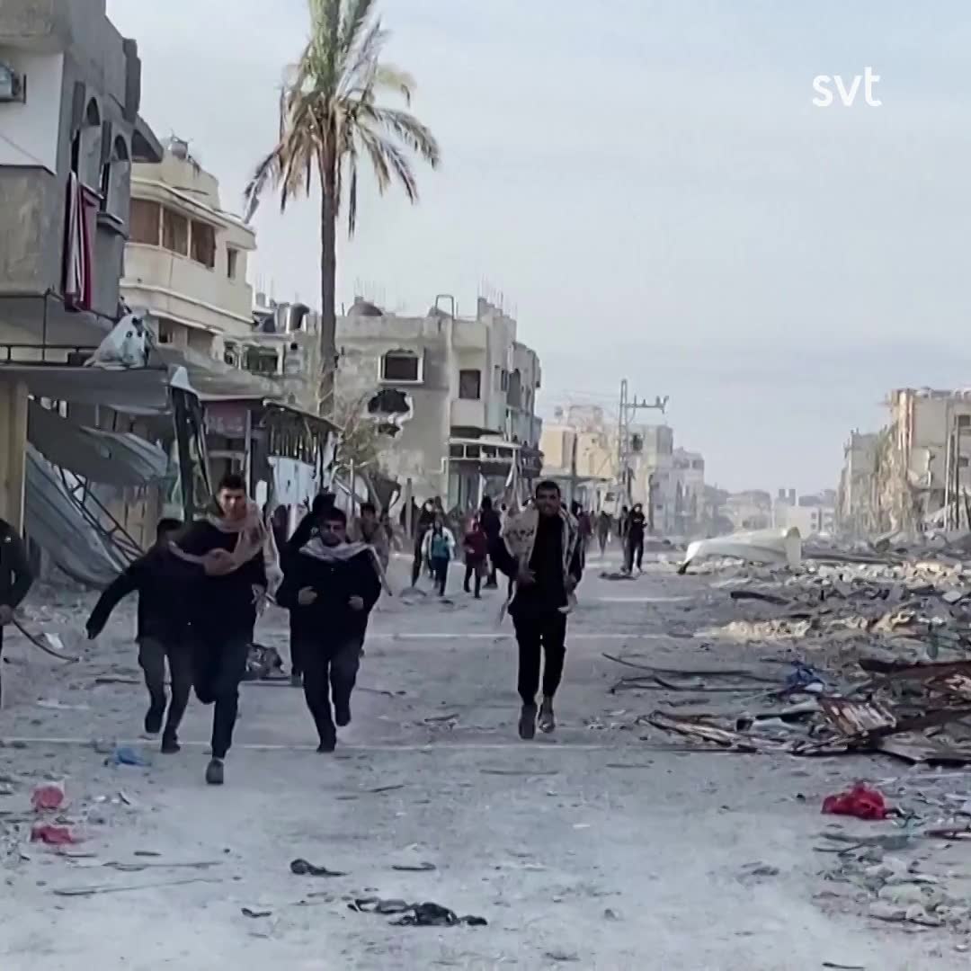 Människor återvänder till ruinerna i Rafah